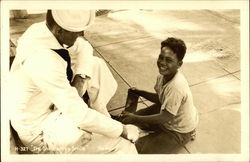 "The Shine with a Smile" - Shoe Shine Boy Postcard