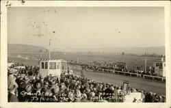 Crowd at the Race Track Postcard