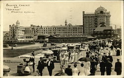Rolling Chairs and "Traymore" Postcard