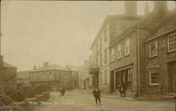 The Town St. Agnes, England Cornwall Postcard Postcard
