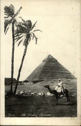 Pyramid of Chefren Cairo, Egypt Africa Postcard Postcard