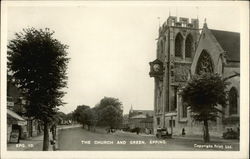 The Church and Green Postcard