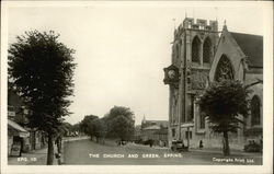 The Church and Green Epping, England Postcard Postcard
