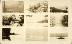 Views of Fulton Chain Lakes New York Postcard Postcard