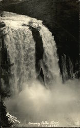 Burney Falls Flood, Dec. 12, 1937 Postcard