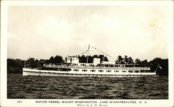 Motor Vessel Mount Washington Lake Winnipesaukee, NH Postcard Postcard