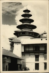 View of Temple Nepal Postcard Postcard