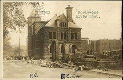 1913, Ruined buildings Postcard