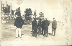 Crowds at State Hospital Postcard