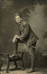 Portrait of Soldier Postcard