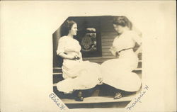 Elsie H and Marjorie H Binghamton, NY Women Postcard Postcard