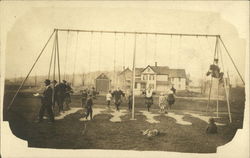 Children on Swings, State Hospital Binghamton, NY Postcard Postcard