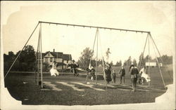 Enjoying the Swings Postcard