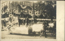 Song of Comus, Centennial Parade Float Binghamton, NY Postcard Postcard