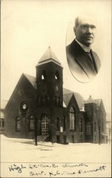 High St. M.E. Church, Rev. H.C. McDermott Postcard