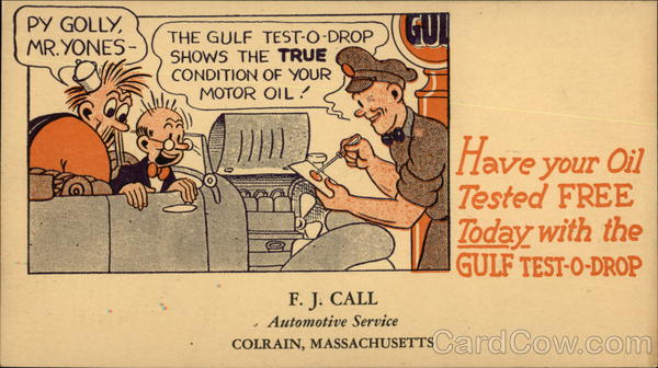 Have Your Oil Tested Free Today With the Gulf Test-O-Drop
