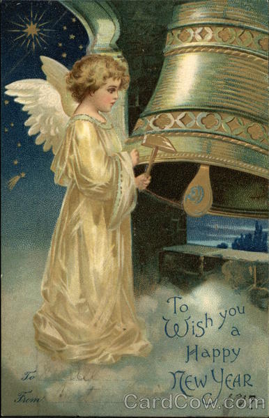 Wishing you a Happy New Year Angels & Cherubs