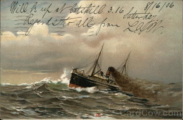 Ship on Stormy Seas Boats, Ships