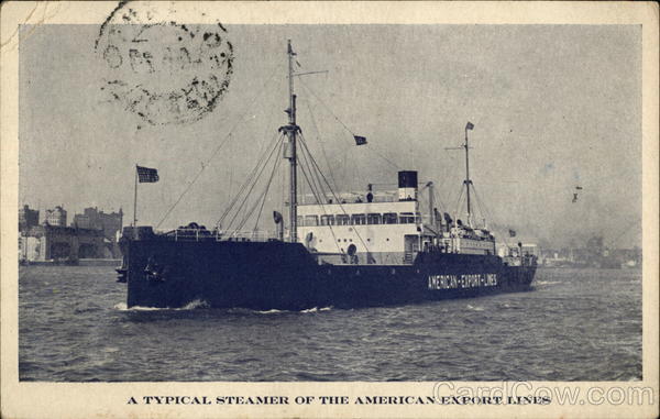 A typical steamer of the American Export Lines Steamers