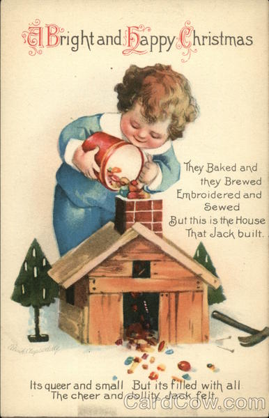 A Bright and Happy Christmas Ellen Clapsaddle Children