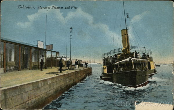 Gibraltar, Algeciras Steamer and Pier Steamers