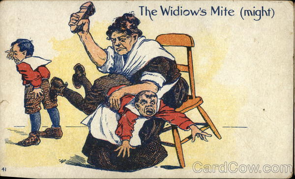 The Widiow's Mite (Might) Comic, Funny