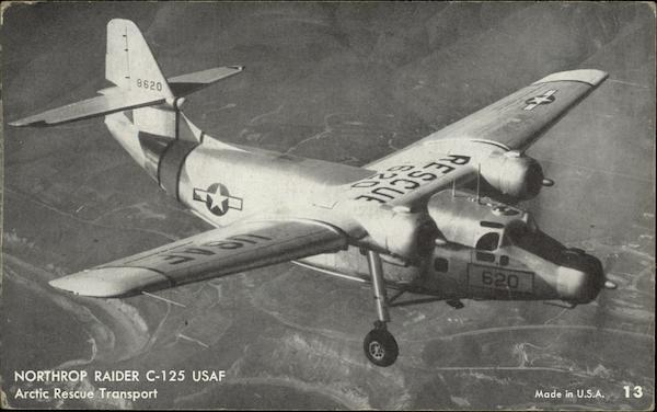 Northrop Raider C-125 USAF Arctic Rescue Transport