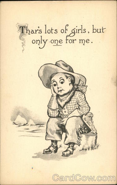 Thar's Lots of Girls, but Only One for Me Bernhardt Wall