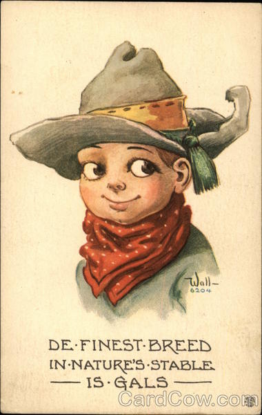 De Finest Breed in Nature's Stable is Gals Bernhardt Wall