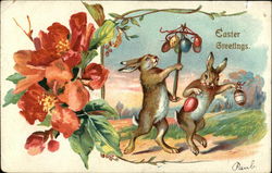 Easter Greetings Postcard