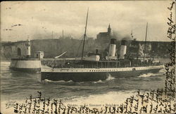 Dieppe - Le Steamer Brighton Postcard