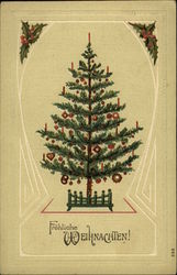 Merry Christmas with Decorated Christmas Tree Merry Christmas with Decorated Christmas Tree