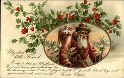 My Dear Little Friend: Early to be on Christmas Eve and Hang Your Stocking by the Chimney Postcard
