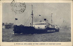 A typical steamer of the American Export Lines Postcard