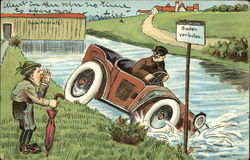 Baden Verboten Postcard
