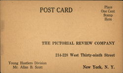President's Class Hustlers Sales Report, The Pictorial Review Company Postcard