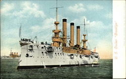 U. S. Cruiser "Brooklyn" Postcard