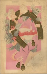 A Merry Christmas - Postcard