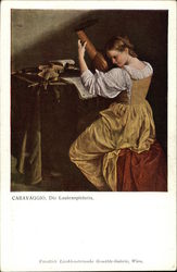 Caravaggio, Die Lautenspieleria Postcard