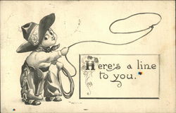 Here's a Line to You Postcard