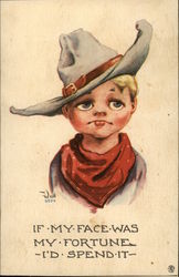 If my Face was My Fortune I'd Spend it Postcard