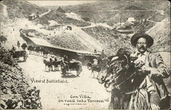 View of Battlefield, Gen. Pancho Villa on Road into Torreon Postcard