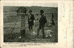Col. Keough and 25 Soldiers of Co. I. 7th Cavalry, Killed in Custer Battle, June 25, 1876 Postcard