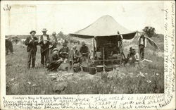 Cowboy's Mess in Western North Dakota Postcard