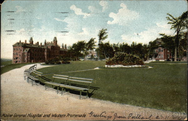 Maine General Hospital and WEstern Promenade Portland