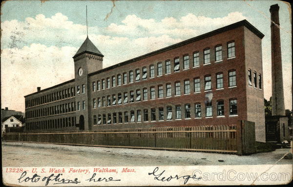 U.S. Watch Factory Waltham Massachusetts
