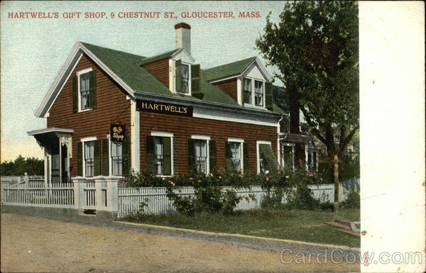 Hartwell's Gift Shop, 9 Chestnut Street Gloucester Massachusetts