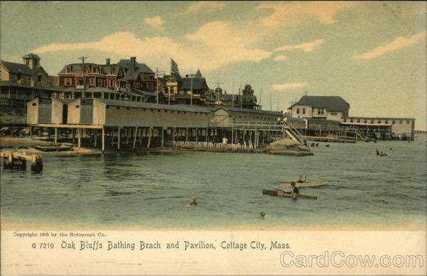 Oak Bluffs Bathing Beach and Pavilion Massachusetts