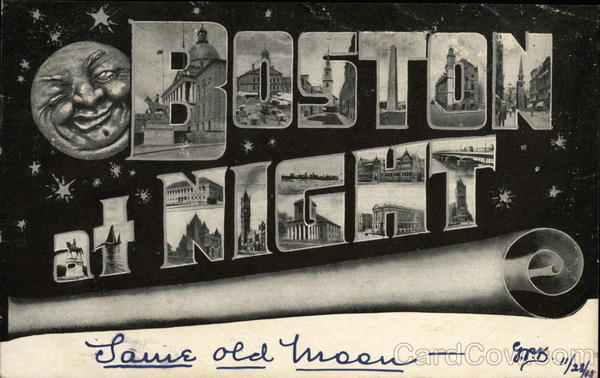 Boston at Night Massachusetts