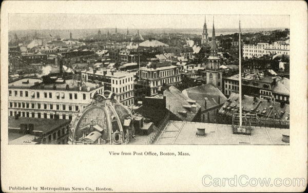 View from Post Office Boston Massachusetts
